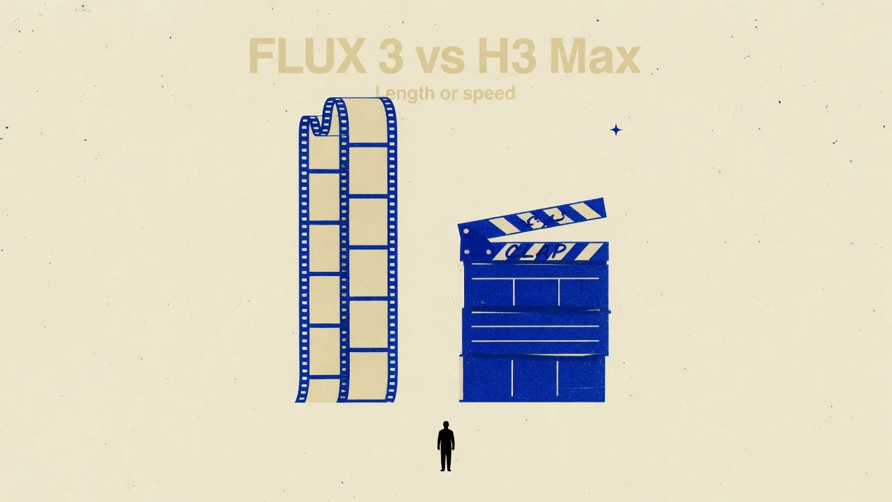 FLUX 3 vs H3 Max: Longer Multi-Shot or Fast 5–15s Drafts?